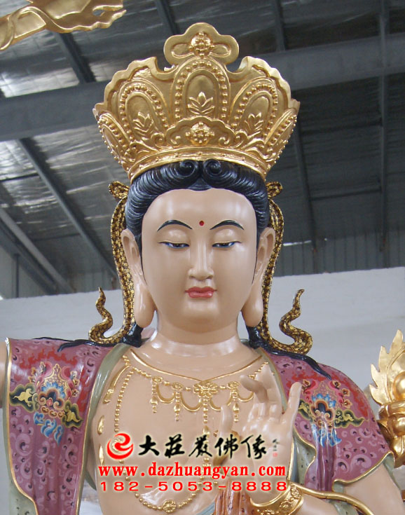 生漆脱胎四大菩萨之文殊菩萨佛像特写 生漆脱胎四大菩萨之文殊菩萨佛像特写