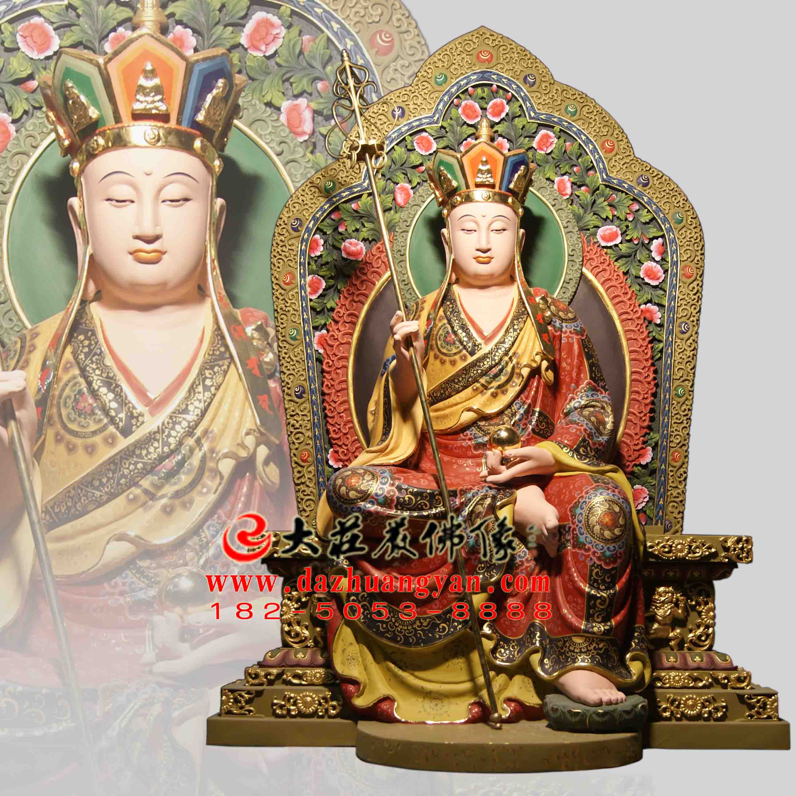 地藏王菩萨彩绘佛像