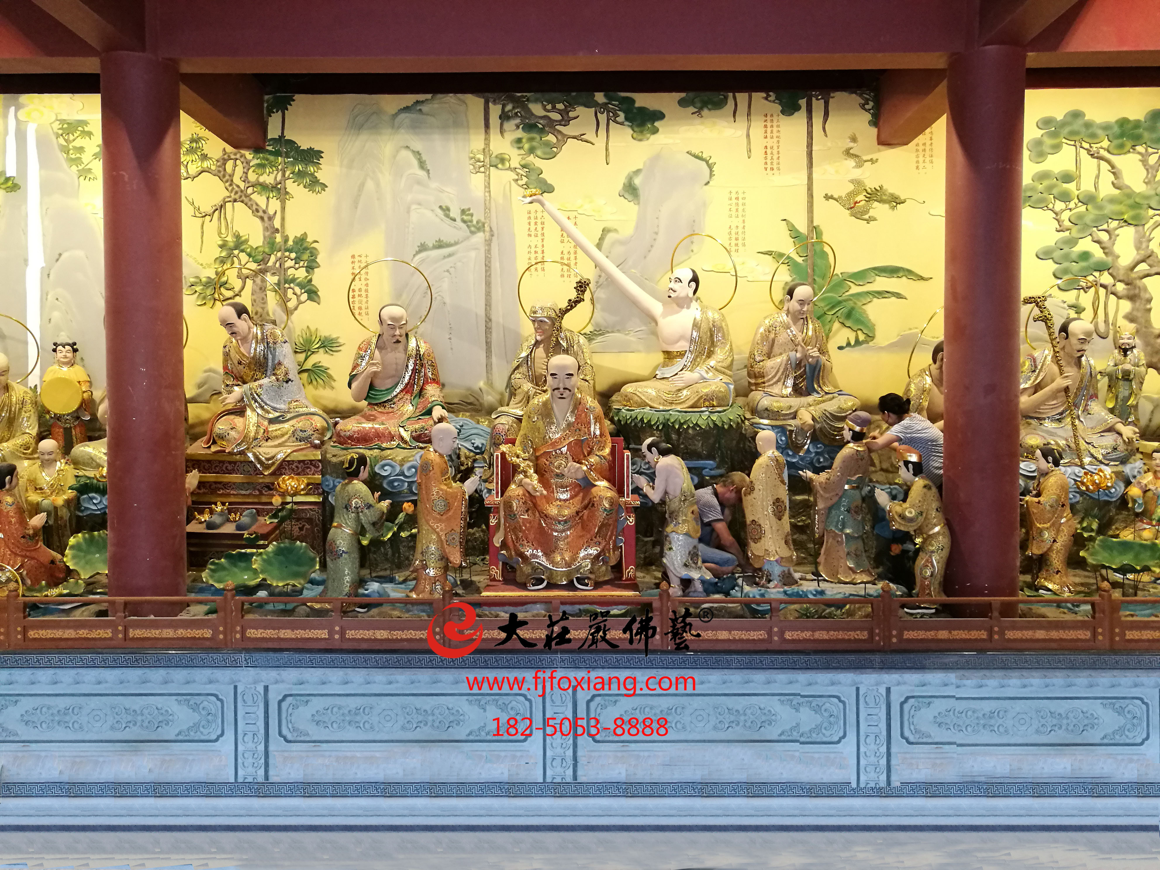 金華脫胎33祖師安裝現(xiàn)場