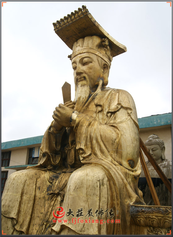 铜雕玉皇大帝侧面图（铜雕）