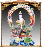 飞天背光如意观音