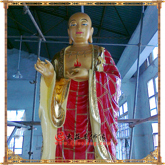 地藏王菩萨铜雕极彩