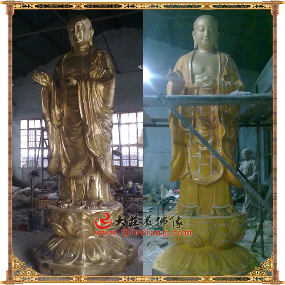 地藏王菩萨铜雕极彩