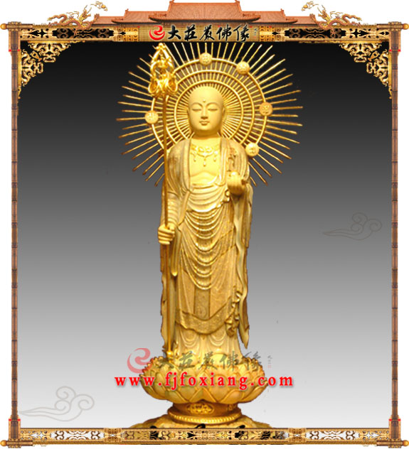 地藏王菩萨木雕佛像