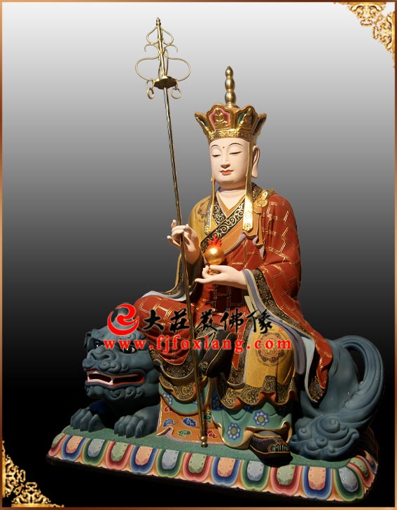 铜雕极彩地藏王菩萨