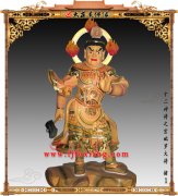 木雕极彩十二药叉之宫毗罗【1806】