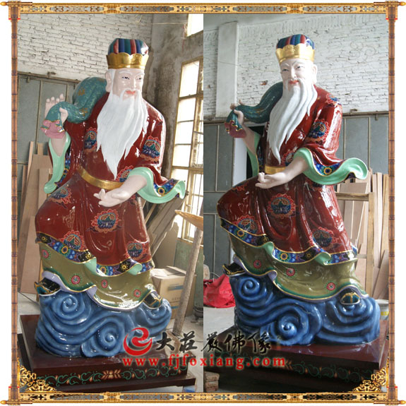 风伯脱胎彩绘神像 脱胎风伯彩绘神像