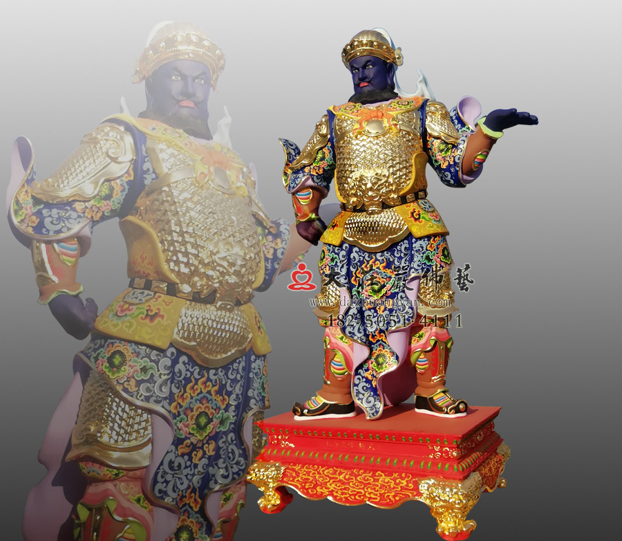 甲戌神将展子江侧面神像