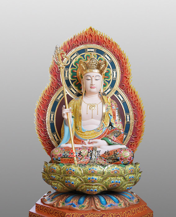 <b>铜雕彩绘地藏王菩萨</b>