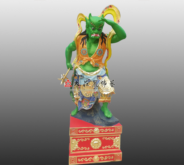 <b>铜雕彩绘千里眼神像</b>