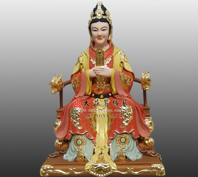<b>铜雕顺天圣母彩绘神像</b>