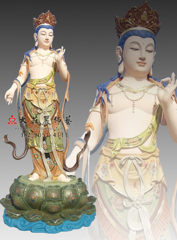 八大菩萨之弥勒菩萨彩绘佛像