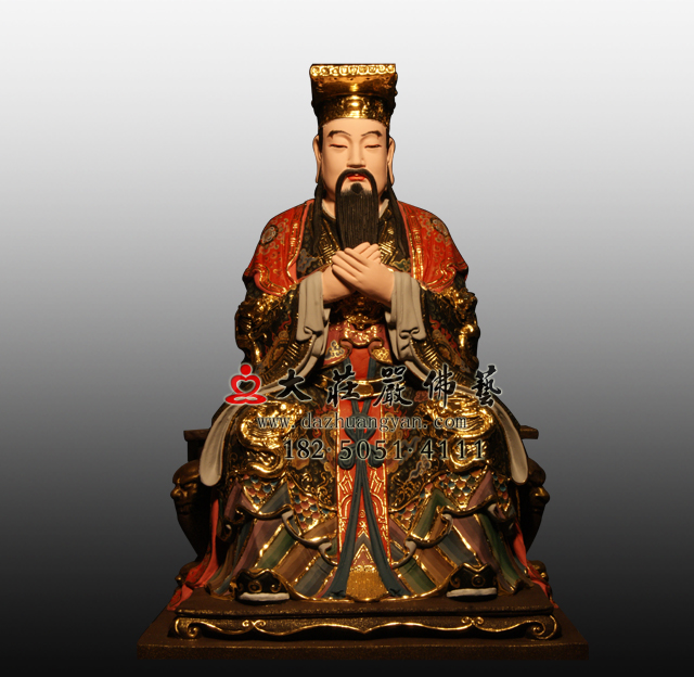 <b>铜雕玉皇大帝彩绘塑像</b>