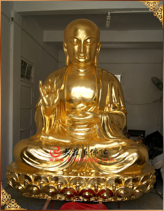 大目犍连尊者贴金塑像