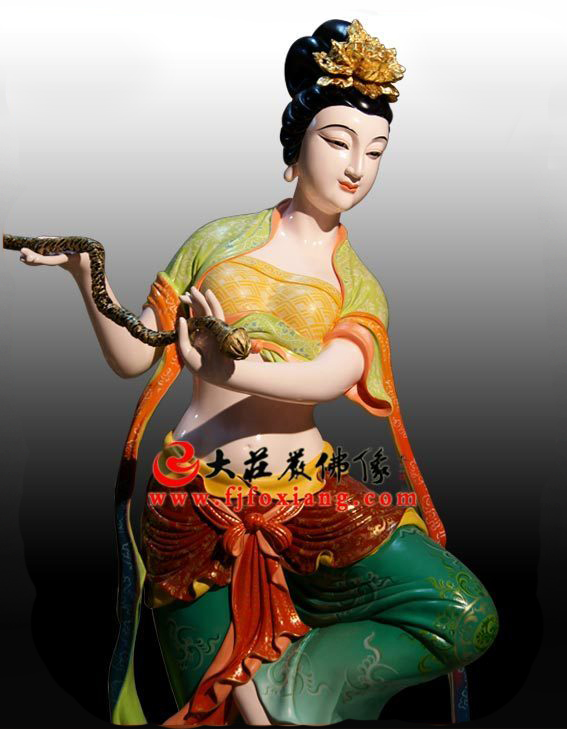 仙子彩绘塑像