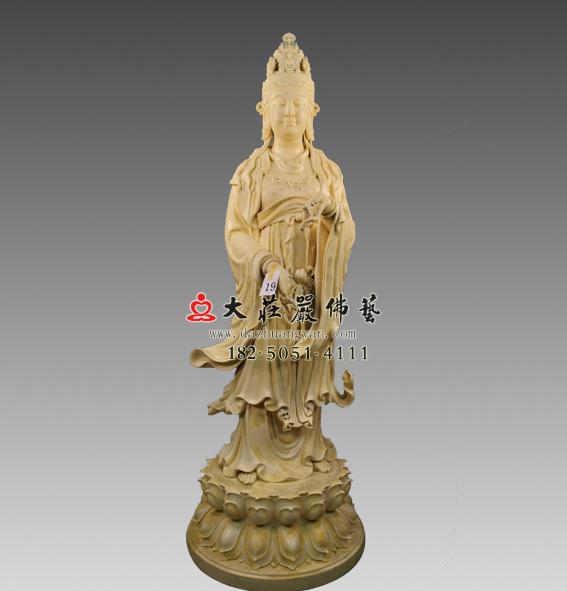 脱胎三十三观音之能静观音塑像