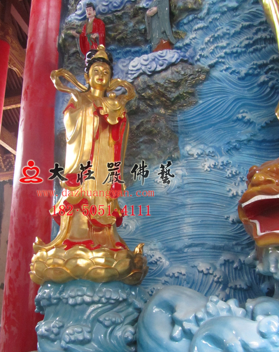 海岛观音之龙女塑像
