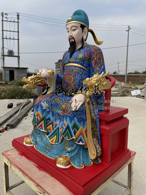 文昌帝君右侧照 铜雕文昌帝君右侧照