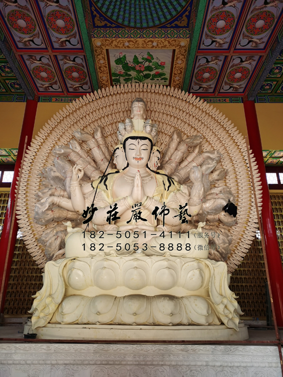 铜雕千手观音佛像