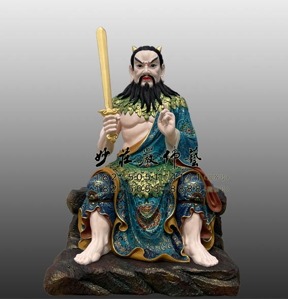 铜雕伏羲神像