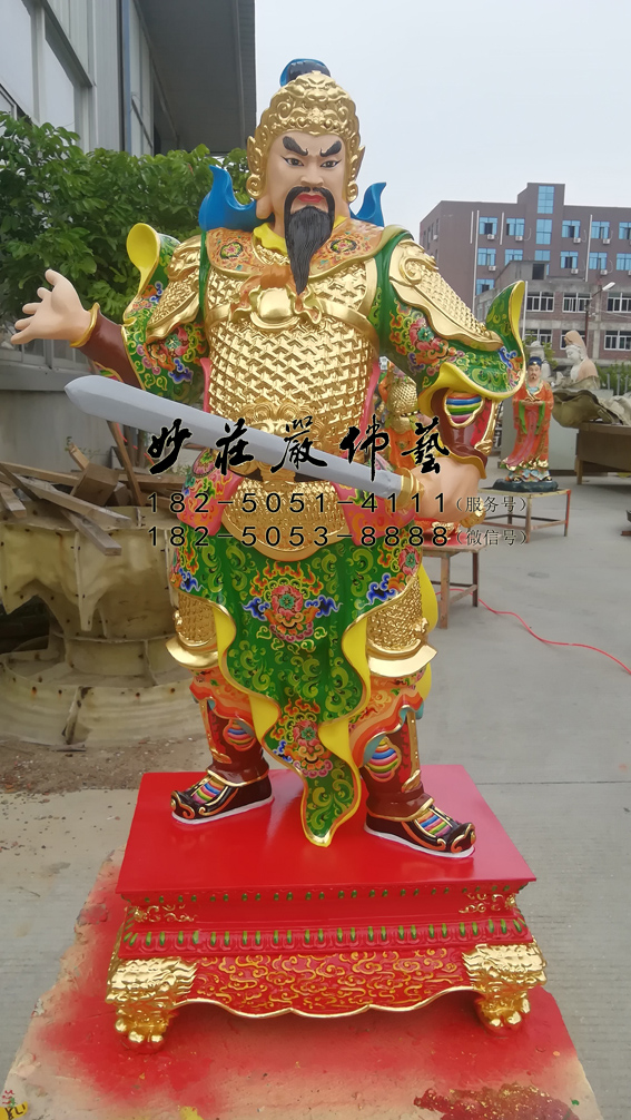  甲寅神将明文章铜像