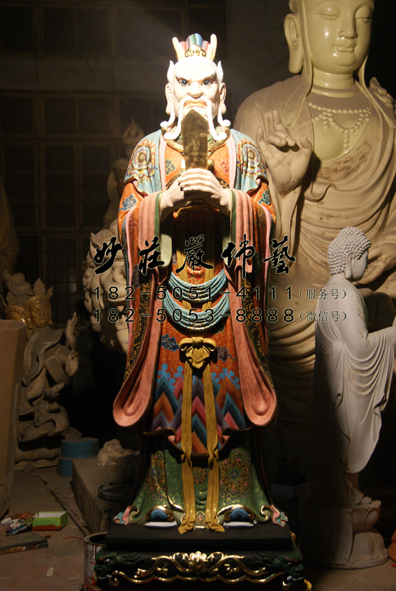 北海龙王神像现场实拍图