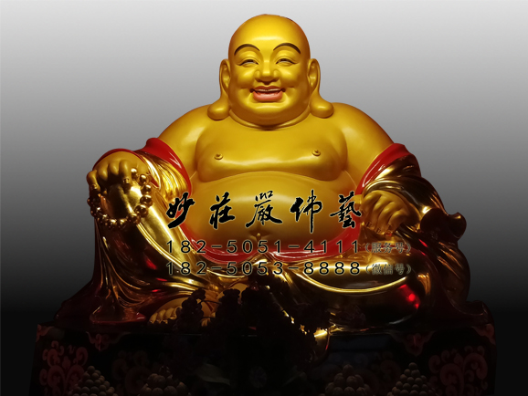 弥勒佛彩绘佛像