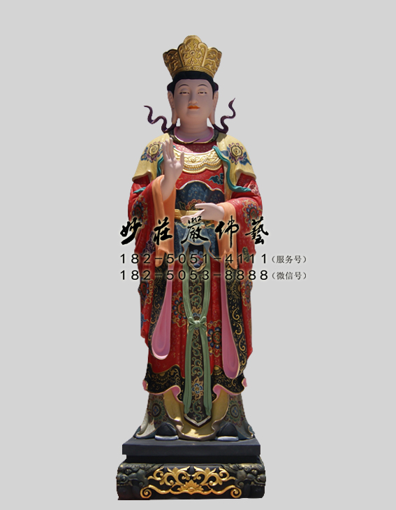 大功德天彩绘佛像