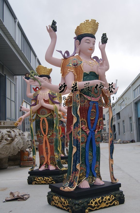 坚牢地神侧面实拍图
