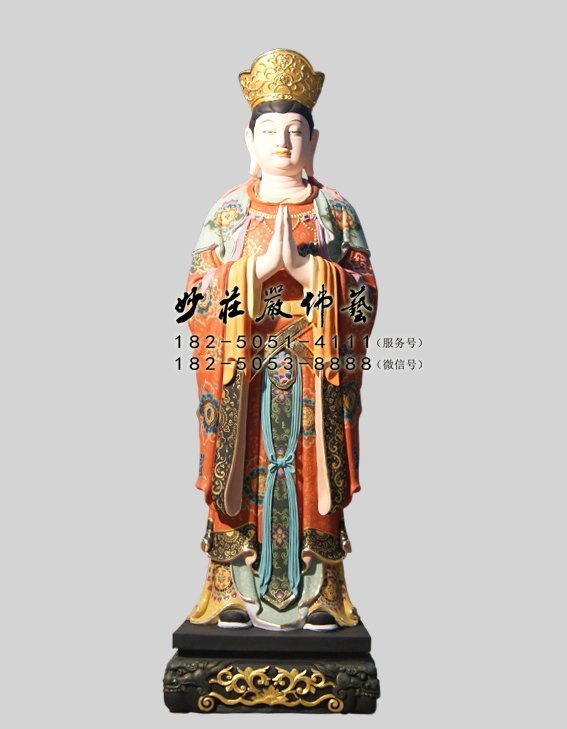 菩提树神彩绘佛像