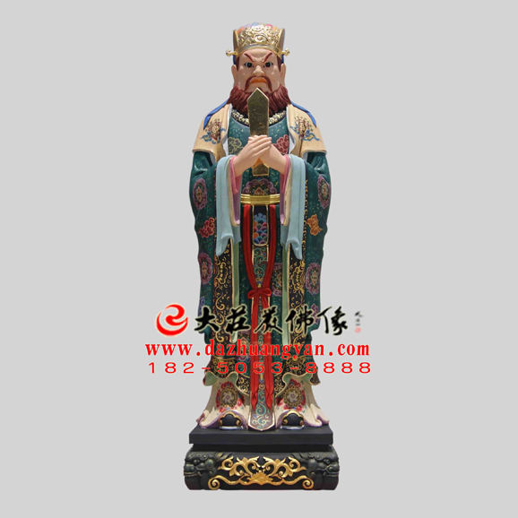 阎摩罗王彩绘佛像