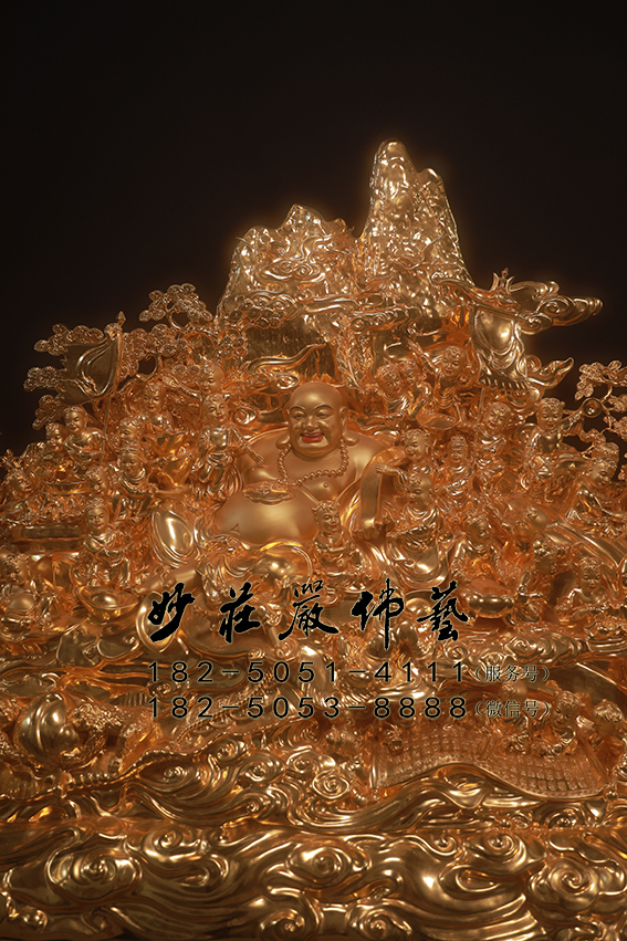 百子弥勒佛像 铜雕百子弥勒佛像