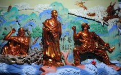 天下第一祖庭嵩山少林寺之十八罗汉雕塑