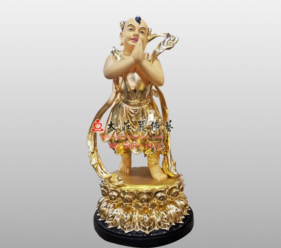 善财童子雕塑