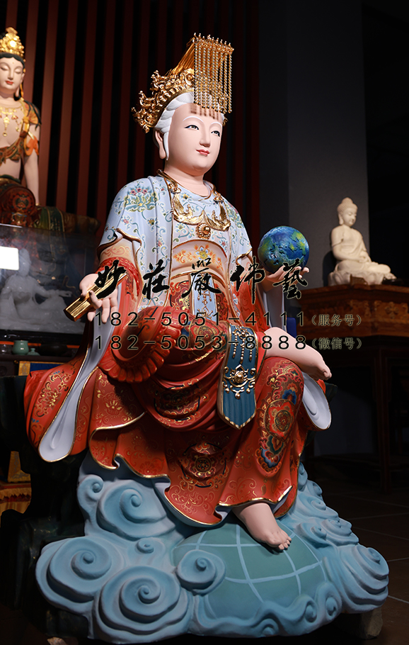 铜雕地母娘娘塑像 地母娘娘