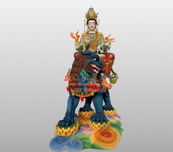 铜雕文殊菩萨