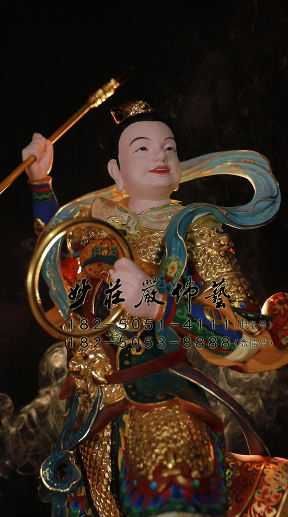 铜雕哪吒塑像 哪吒神像