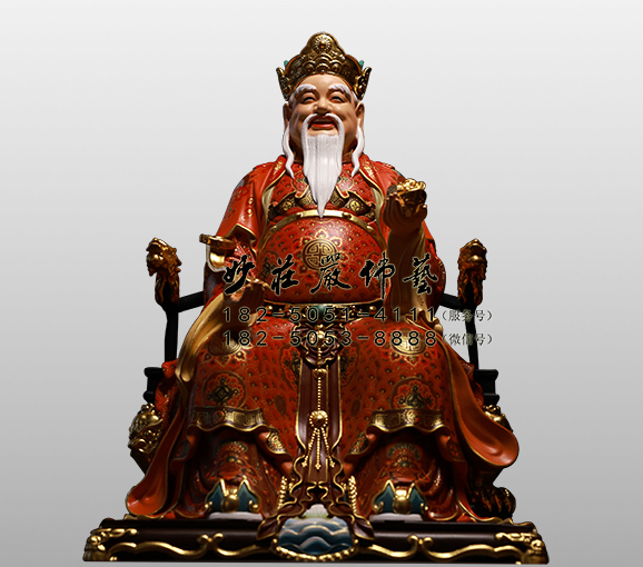 铜雕土地公神像 土地公塑像 土地公神像 土地公