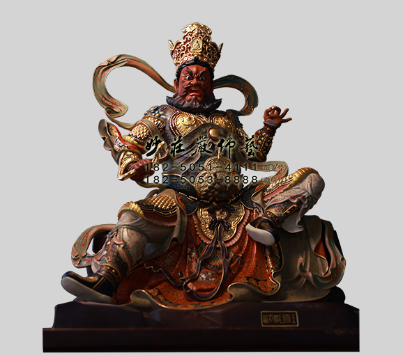 四大天王之西方广目天王塑像