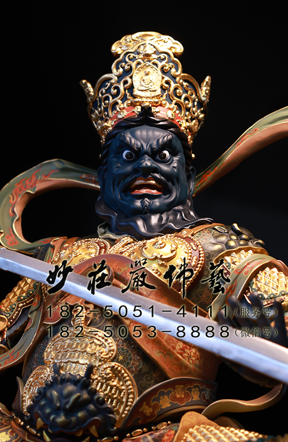 增长天王局部特写