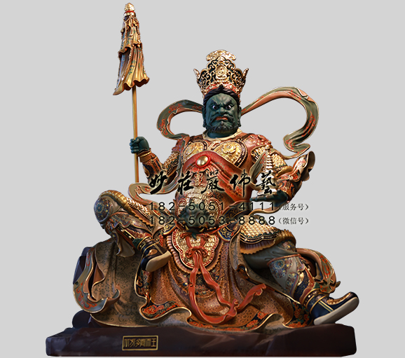 四大天王之多闻天王塑像