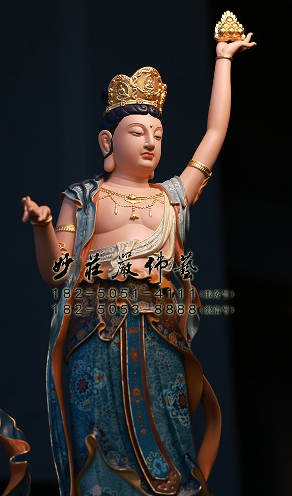 虚空藏菩萨侧面照 虚空藏菩萨侧面实拍