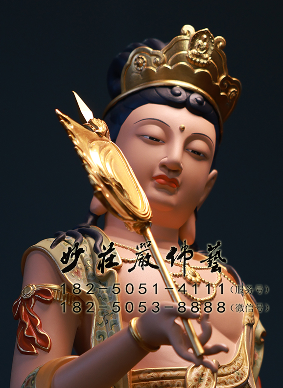 铜雕除盖障菩萨 除盖障菩萨正常近照实拍图