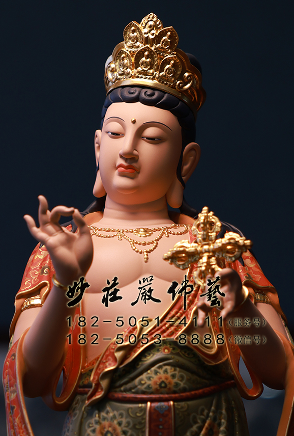 铜雕金刚手菩萨近照