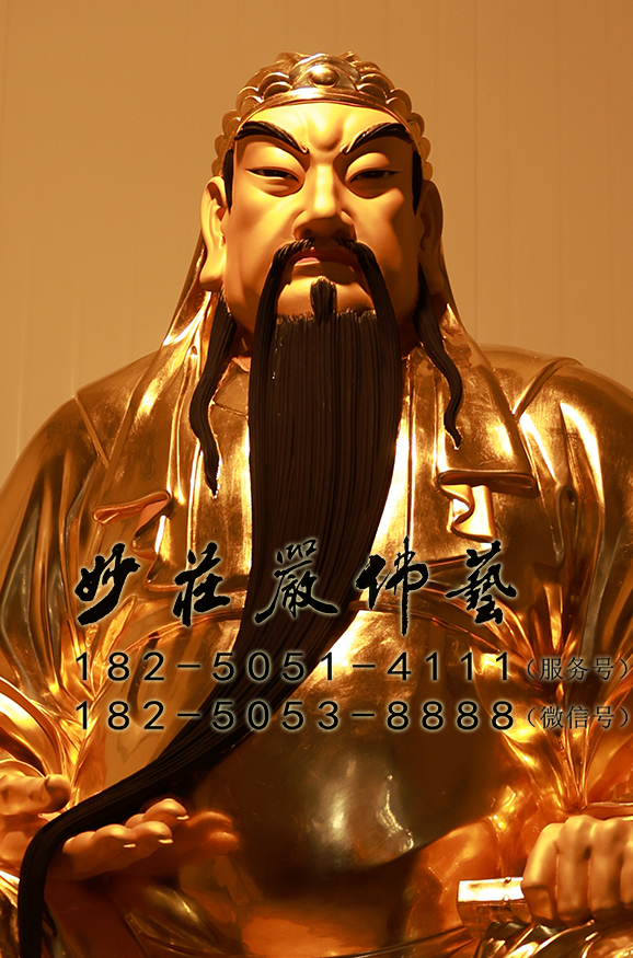 关公神像正面近照