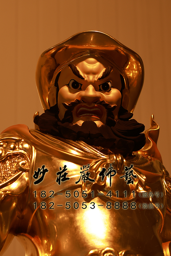 周仓神像正面近照