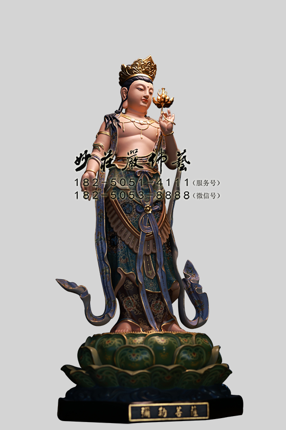 弥勒菩萨雕塑 弥勒菩萨侧面照