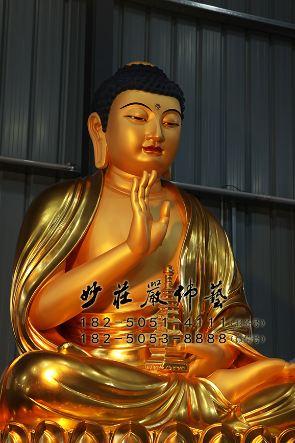 药师佛侧面近照实拍图