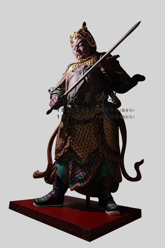 王将军塑像侧面 王将军侧面照