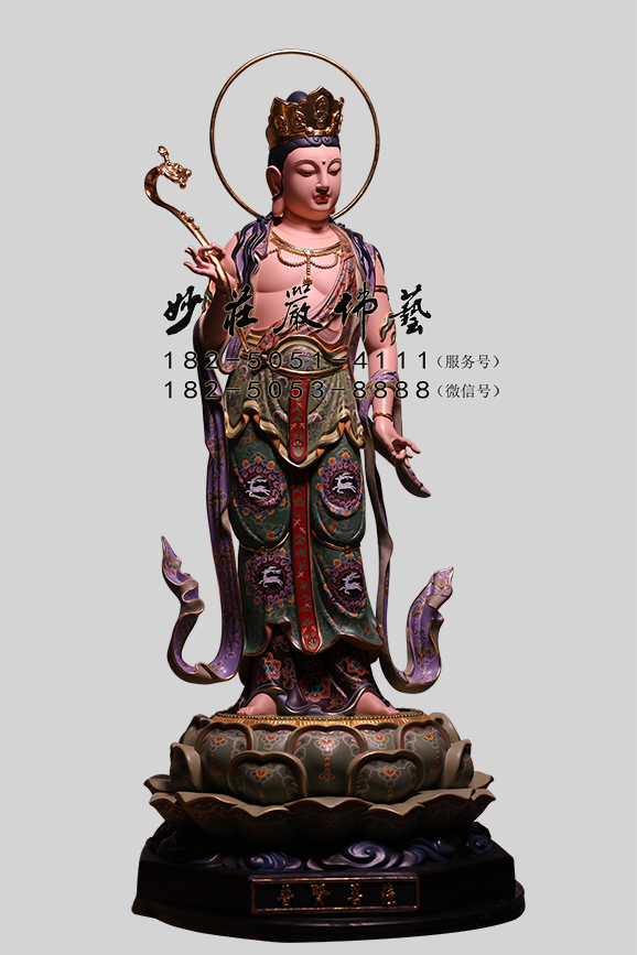 普贤菩萨佛像左侧照 普贤菩萨左侧照